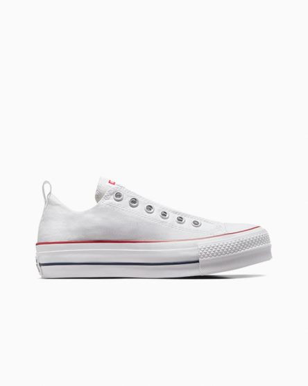 Zapatos Plataforma Converse Chuck Taylor All Star Lift Slip Bajas Mujer Blancas Rojas Azules | PE LE4720